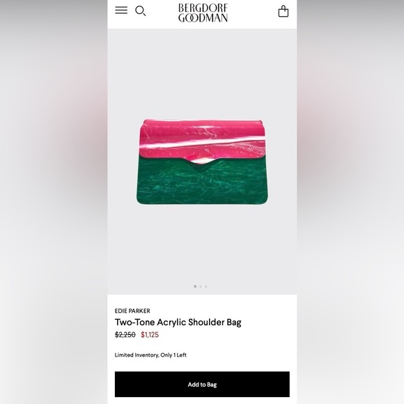 EDIE PARKER Malachite & Pink Acrylic Box Bag Tortoise Chain Hardbody Lady RARE - Picture 12 of 12